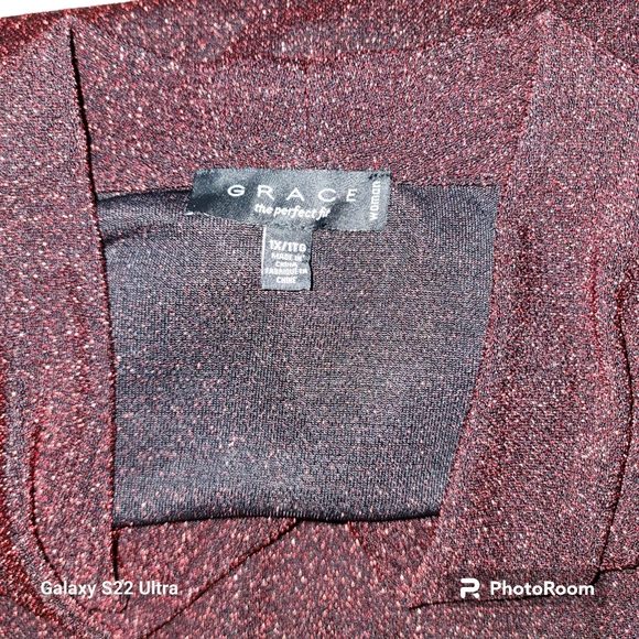 Grace Red Glam Longsleeve Drop Color Size 1X - Picture 5 of 9